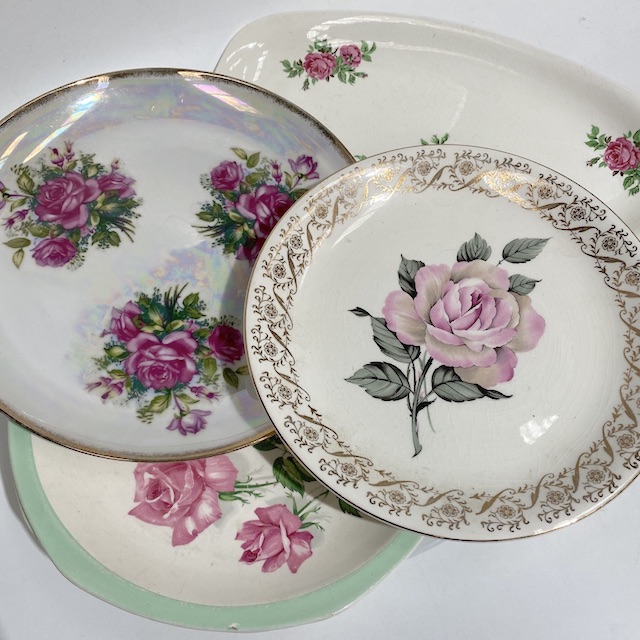 PLATE, Vintage Floral Plate